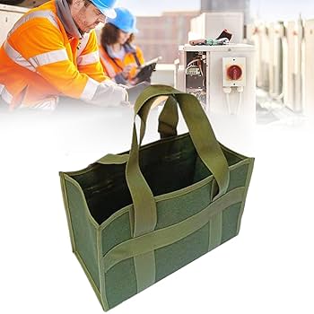 Amazon | キャンバス 工具バッグ 工具収納袋 工具入れ 広口